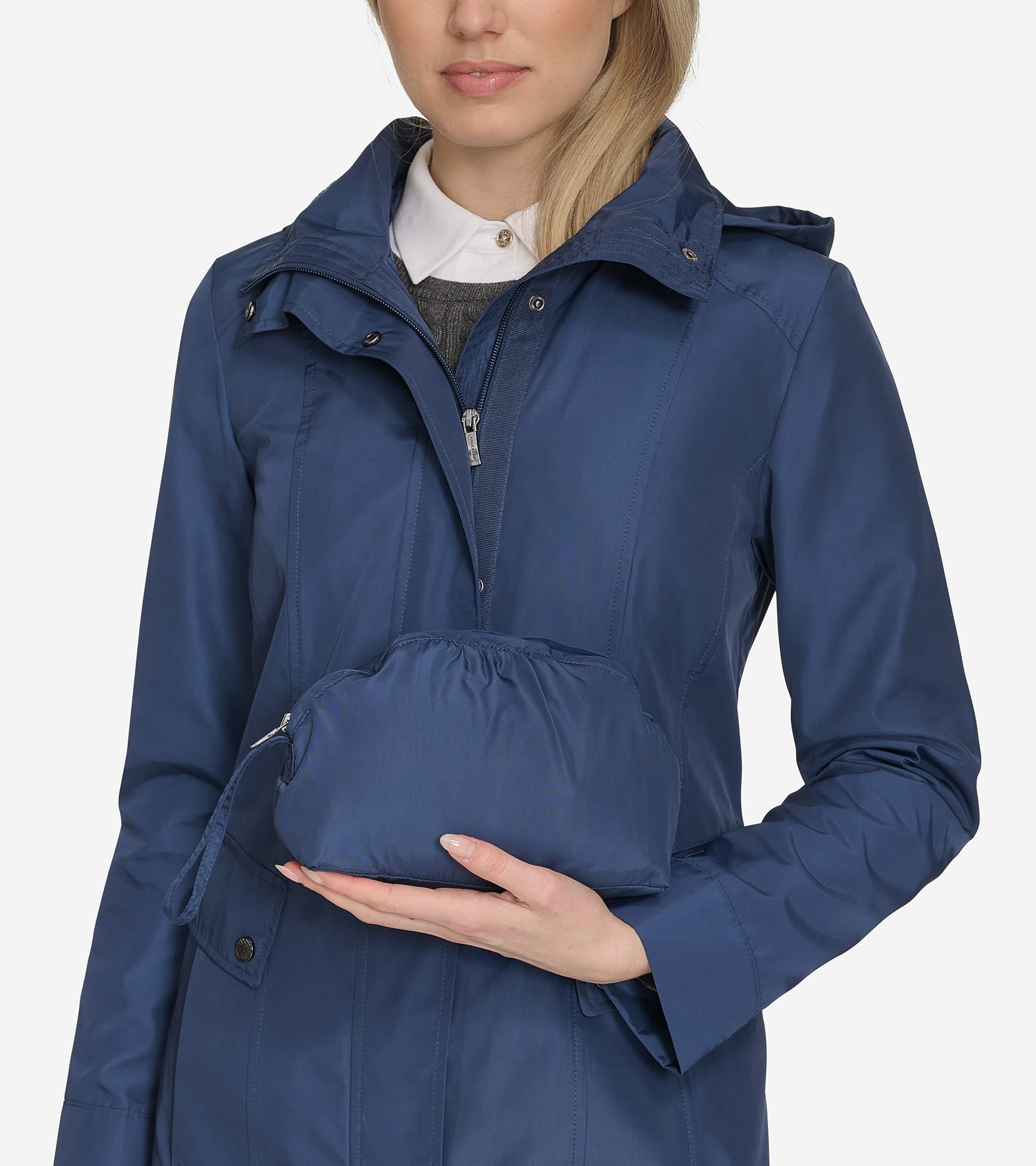 Women's Signature Packable Hooded Rain Jacket - Image 3