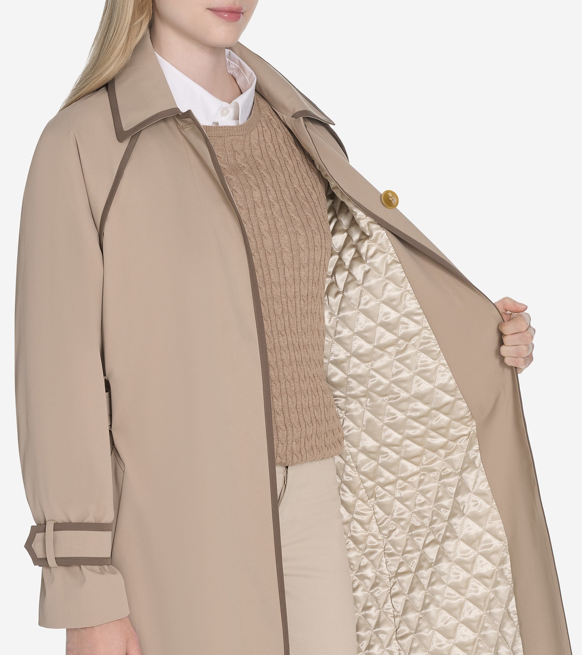 Women's Twill Trench Coat - Image 3